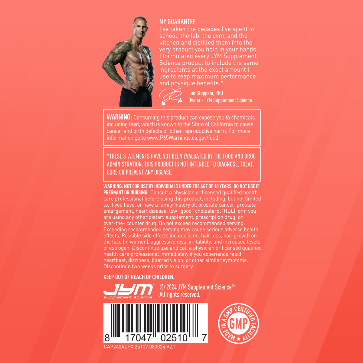 Alpha JYM X Advanced Testosterone Optimization