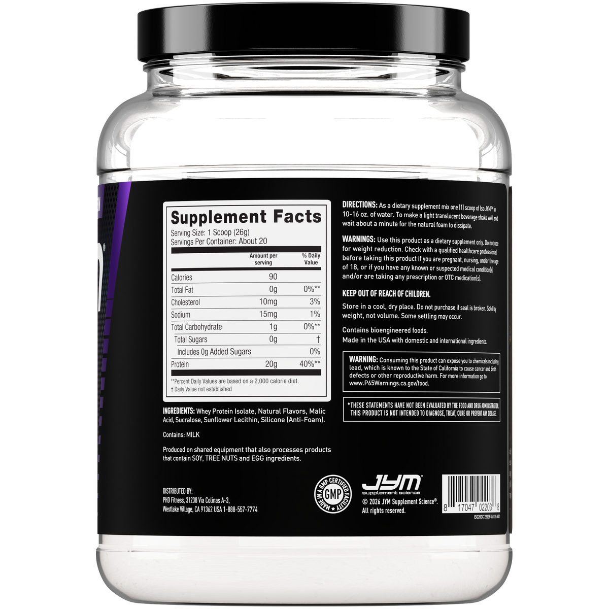 ISO JYM 100% Whey Protein - image 2 of 11