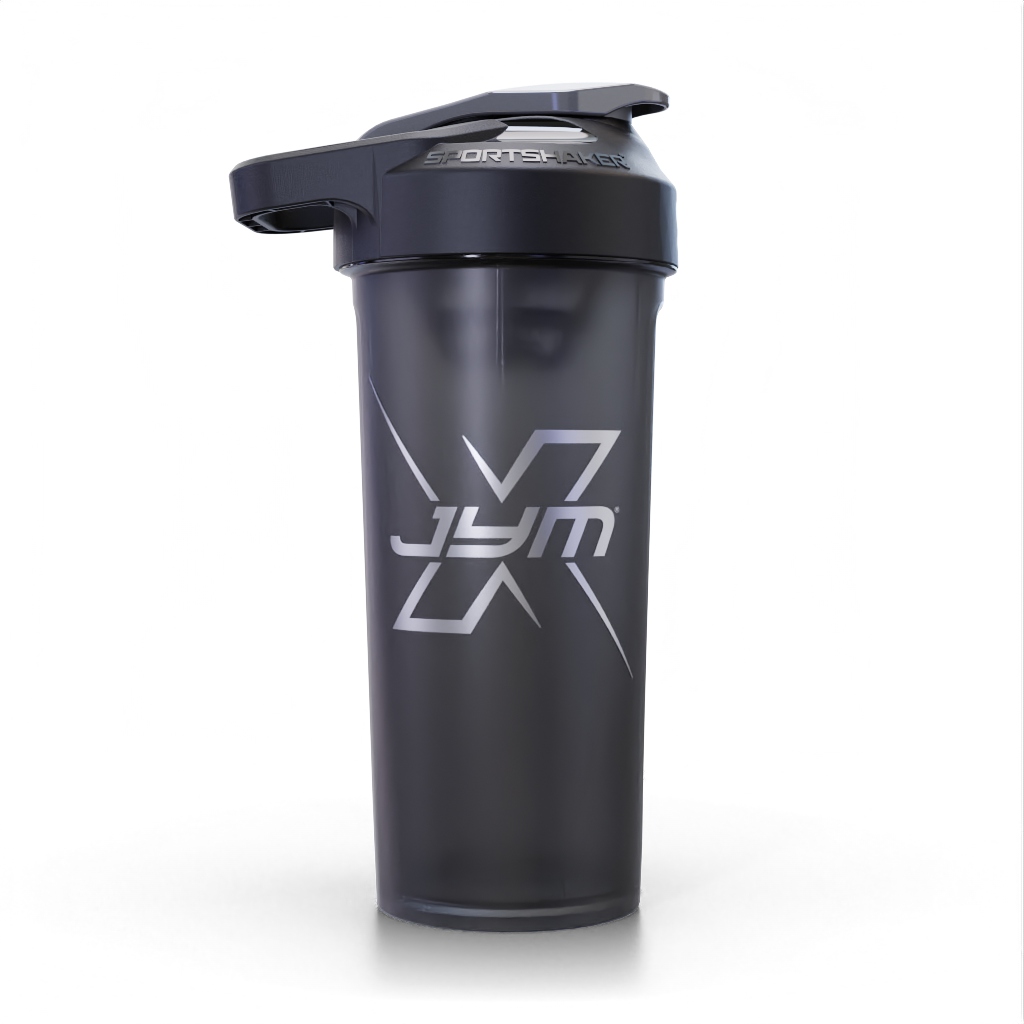 JYM SportShaker 27oz - Onyx Black and Smoke Grey
