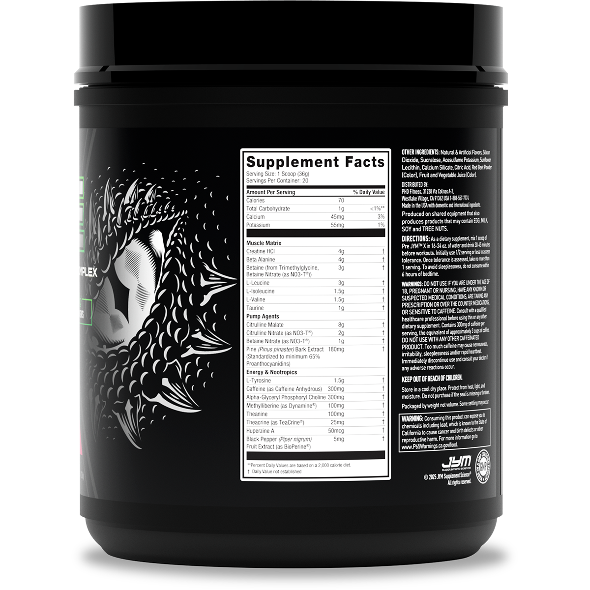 Pre JYM X Extreme Pre-Workout Formula