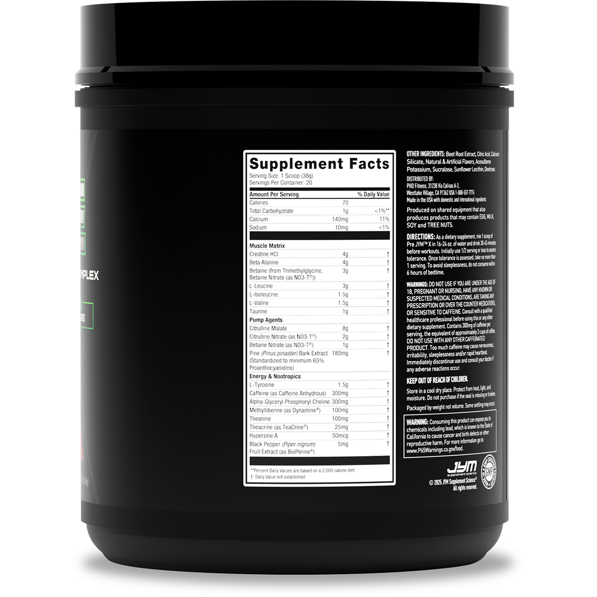 Pre JYM X Extreme Pre-Workout Formula