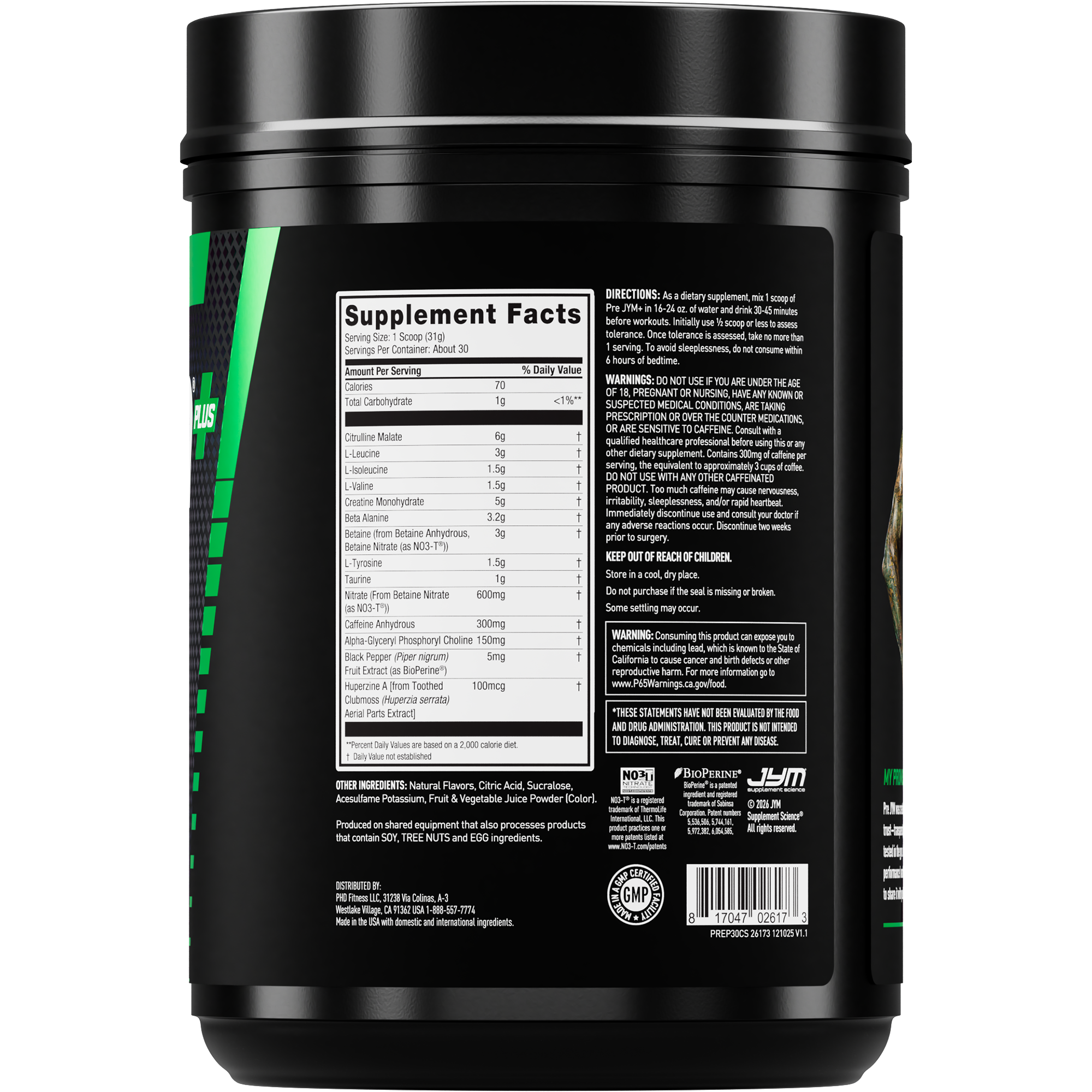 Pre JYM Plus Pre-Workout