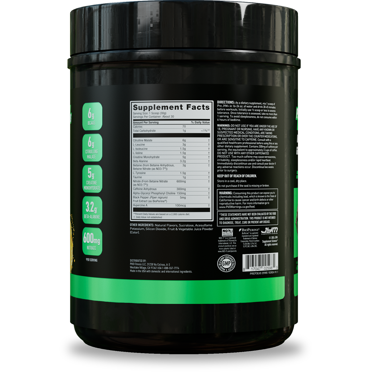 Pre JYM Plus Pre-Workout