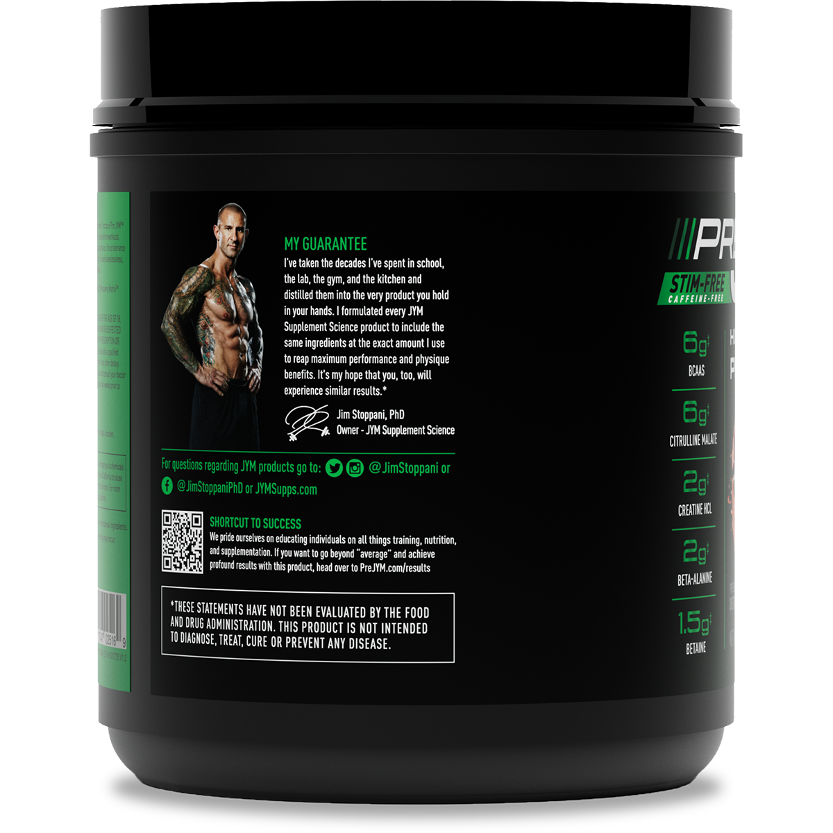 Pre JYM Pre-Workout - Stim-Free