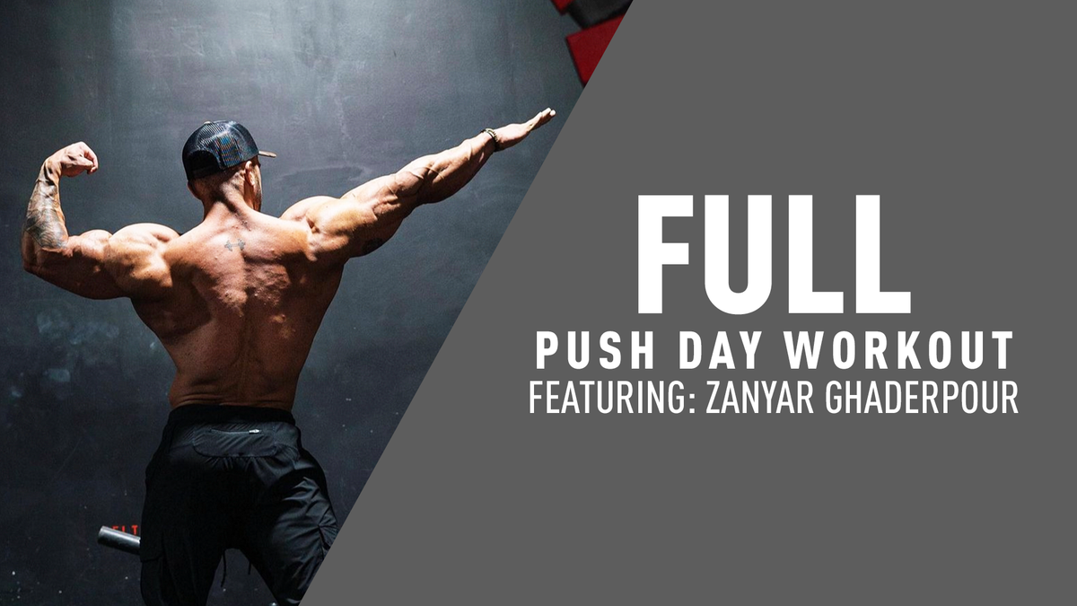 Zanyar Ghaderpour's Full Push Day Workout | Jym