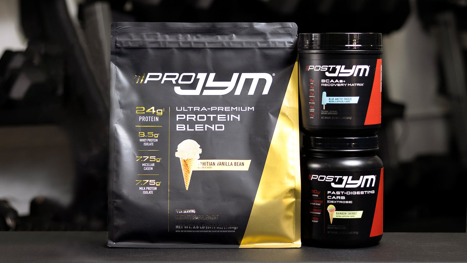 The Post-Workout Trinity: Post JYM Matrix, Post JYM Fast Carbs & Pro JYM