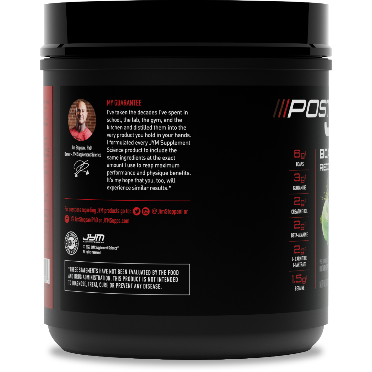 Post JYM BCAAs+ Recovery Matrix Jym