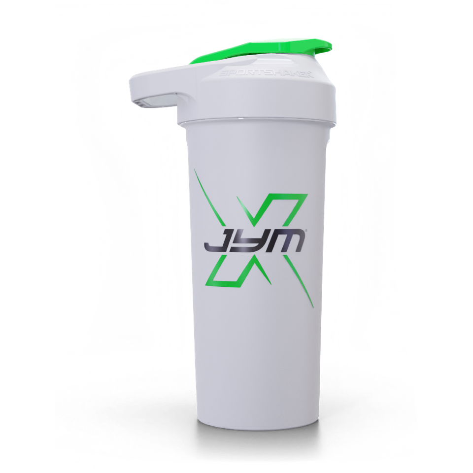 JYM X SportShaker 27oz - White