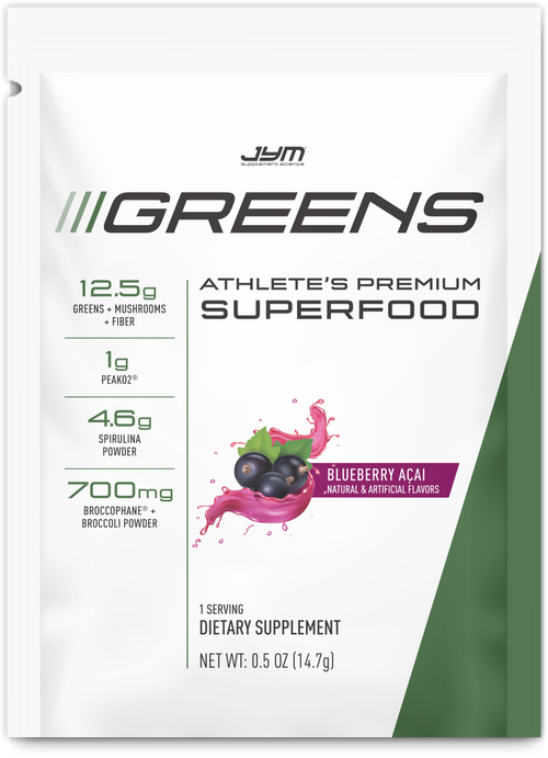 JYM Greens Sample – 1 Serving / Blueberry Acai