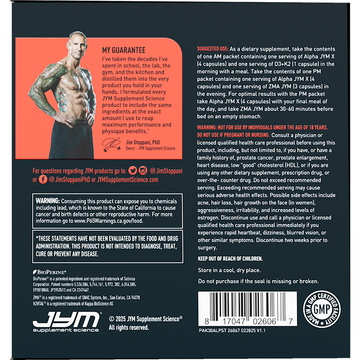 JYM Alpha Stack | AM/PM Testosterone Optimization System