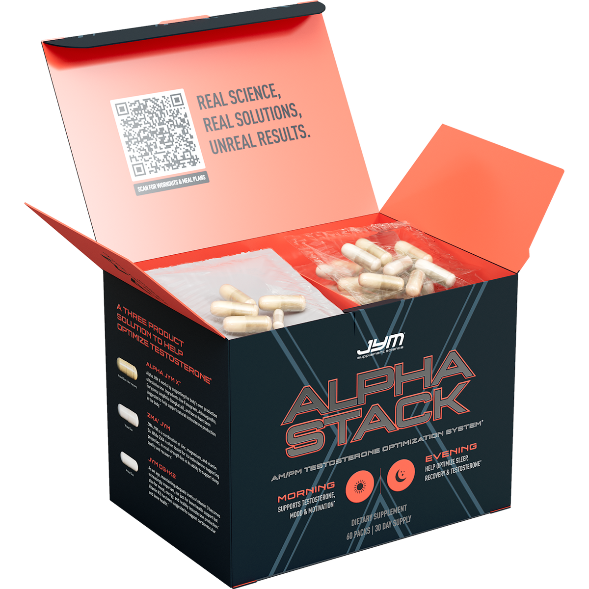 JYM Alpha Stack | AM/PM Testosterone Optimization System