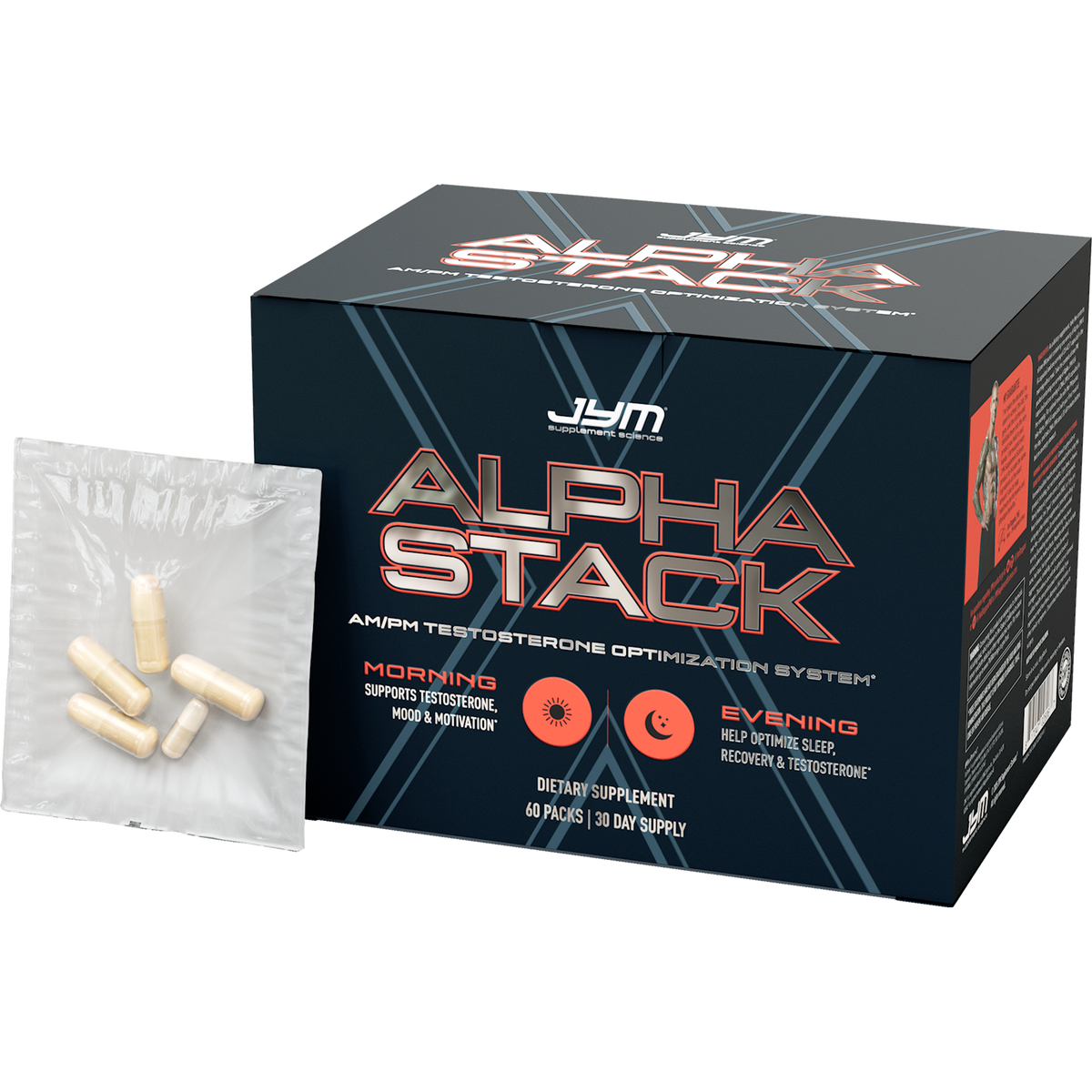 JYM Alpha Stack | AM/PM Testosterone Optimization System