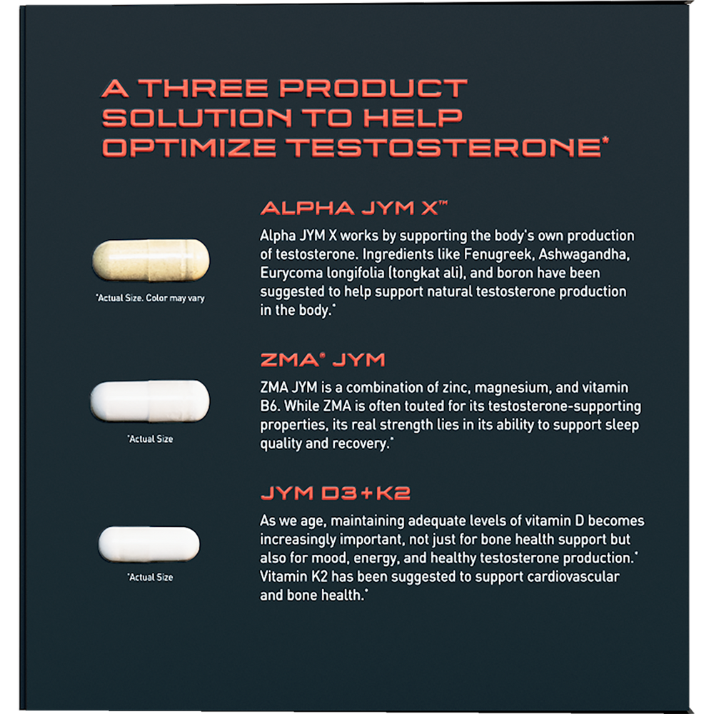 JYM Alpha Stack | AM/PM Testosterone Optimization System