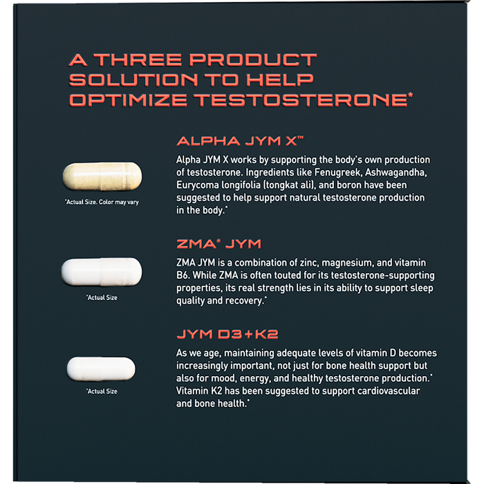 JYM Alpha Stack | AM/PM Testosterone Optimization System
