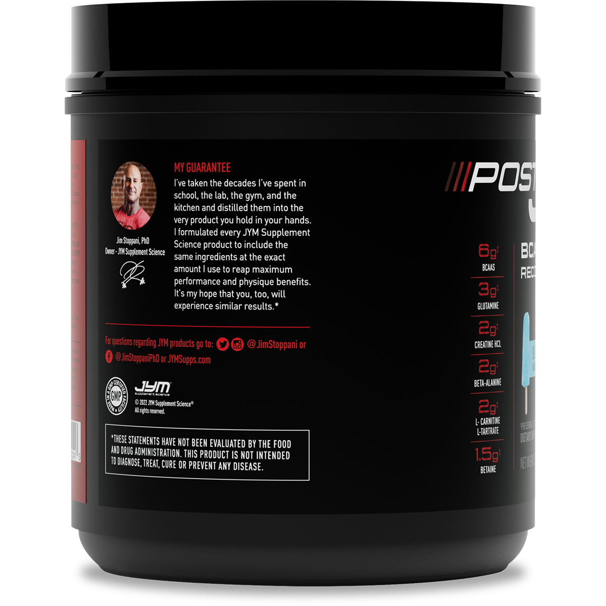 Post JYM BCAAs+ Recovery Matrix Jym