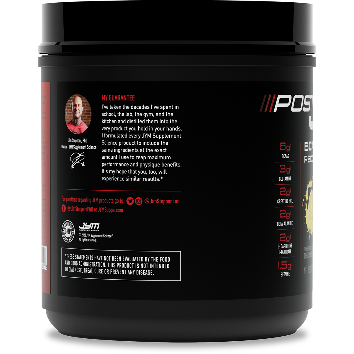 Post JYM BCAAs+ Recovery Matrix Jym