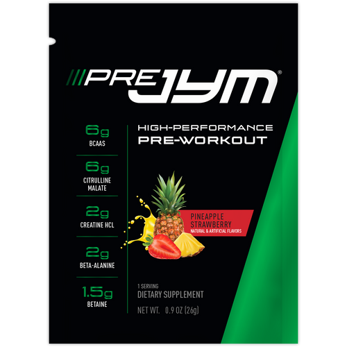 Pre JYM High Performance Pre-Workout Sample – 1 Serving / Pineapple Strawberry