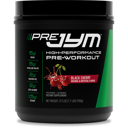 Pre JYM High-Performance Pre-Workout – 30 Servings / Black Cherry
