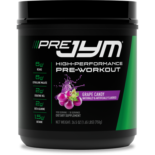 Pre JYM High-Performance Pre-Workout – 30 Servings / Grape Candy