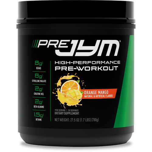 Pre JYM High-Performance Pre-Workout – 30 Servings / Orange Mango