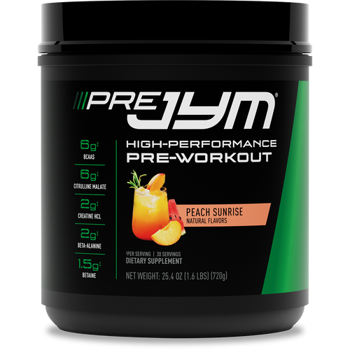Pre JYM High-Performance Pre-Workout – 30 Servings / Peach Sunrise