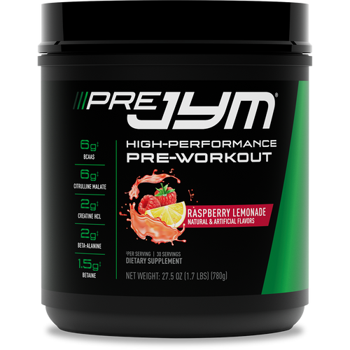 Pre JYM High-Performance Pre-Workout – 30 Servings / Raspberry Lemonade