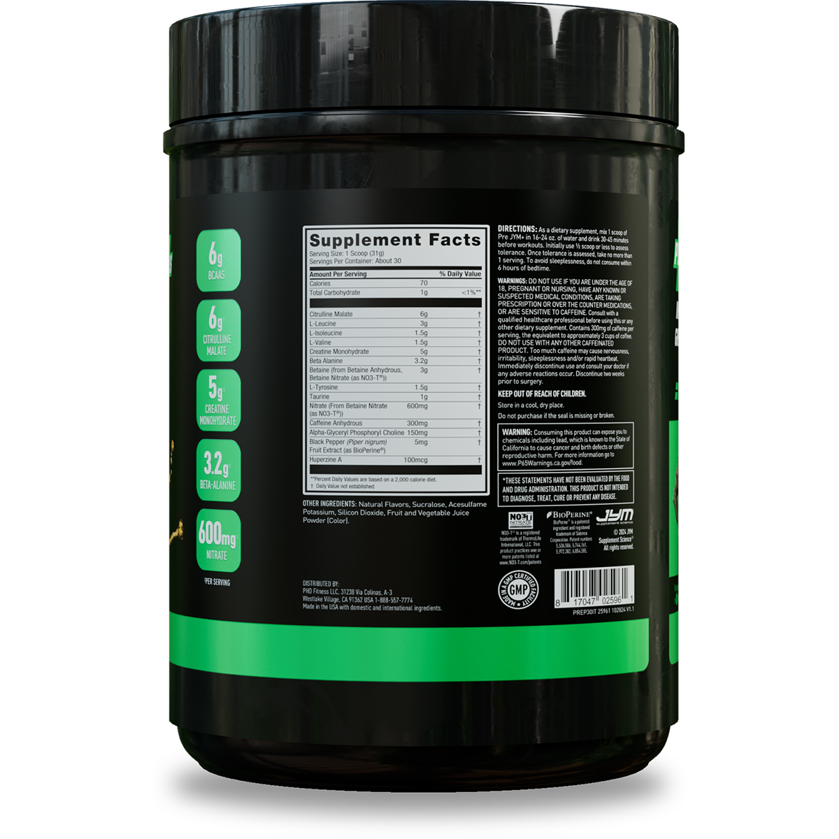 Pre JYM Plus Pre-Workout