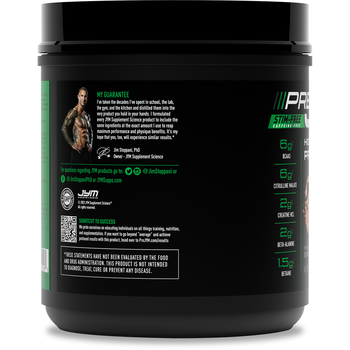 Stim-Free Pre JYM Pre-Workout