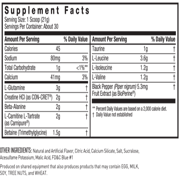 Post JYM BCAAs+ Recovery Matrix Post-Workout