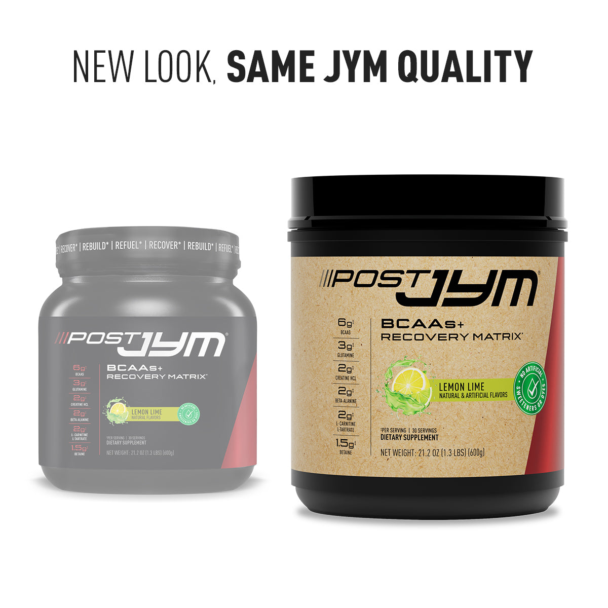 Naturally Sweetened Post JYM BCAAs+ Recovery Matrix