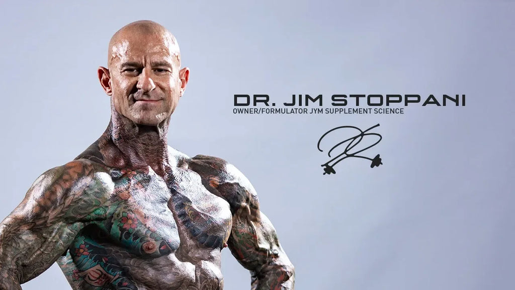 Shirtless youtube thumbnail of Dr. Jim Stoppani 