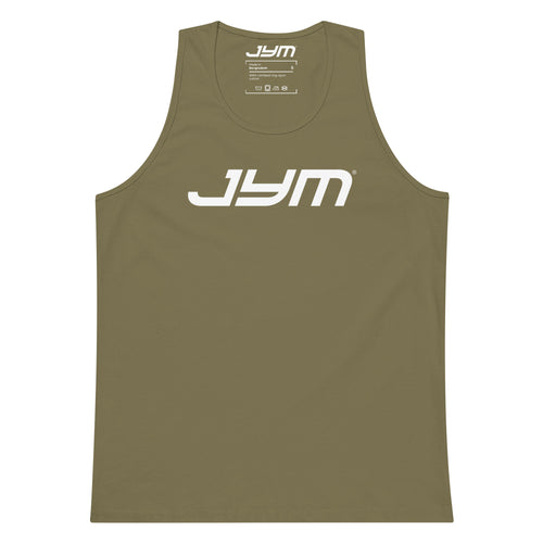 JYM Men's Logo Tank Top – Military Green / S