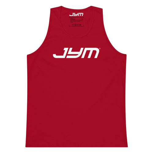 JYM Men's Logo Tank Top – Red / S