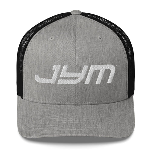 JYM Logo Snapback Hat – Heather/ Black