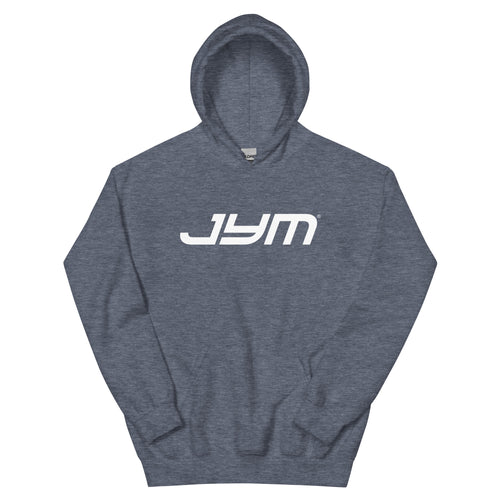 JYM Heavyweight Logo Hoodie – Heather Sport Dark Navy / S