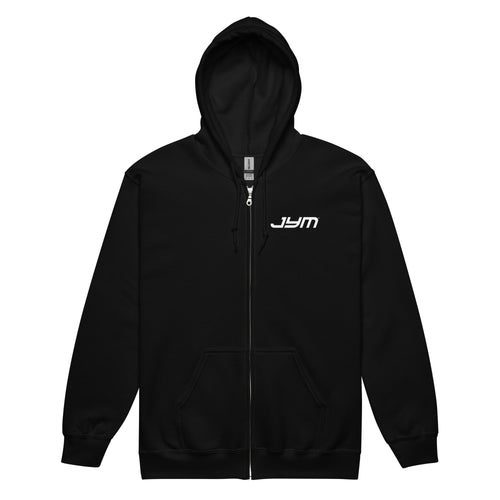 JYM Heavy Blend Logo Full Zip Hoodie – Black / S