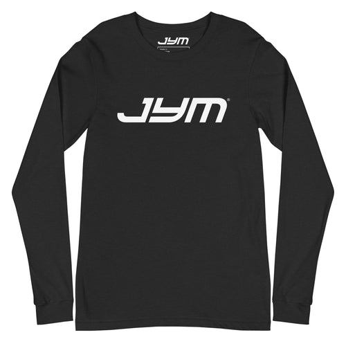 JYM Long Sleeve Logo Tee – Black Heather / XS