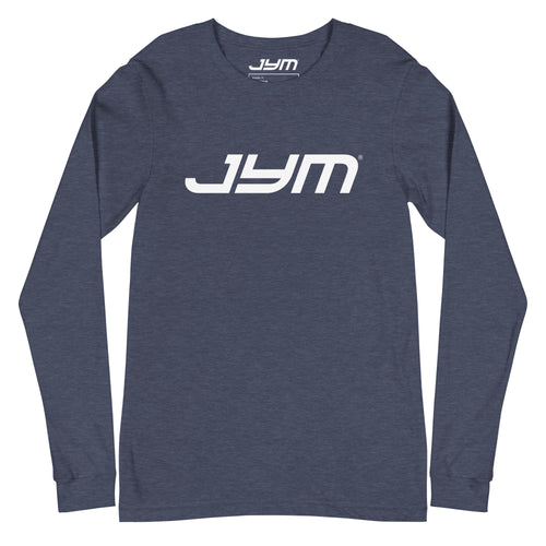 JYM Long Sleeve Logo Tee – Heather Sport Dark Navy / XS