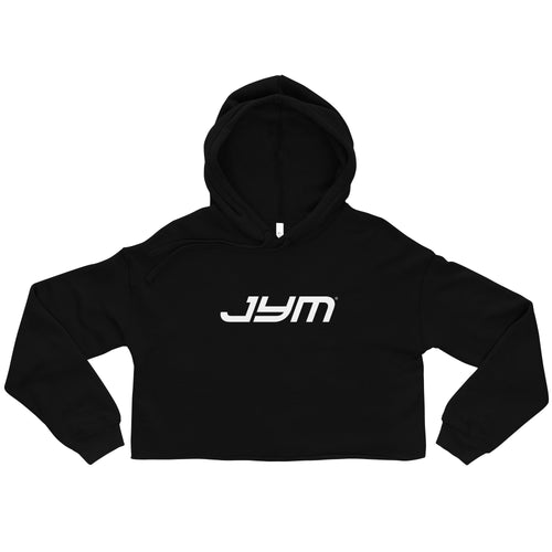 JYM Women's Cropped Logo Hoodie – Black / S
