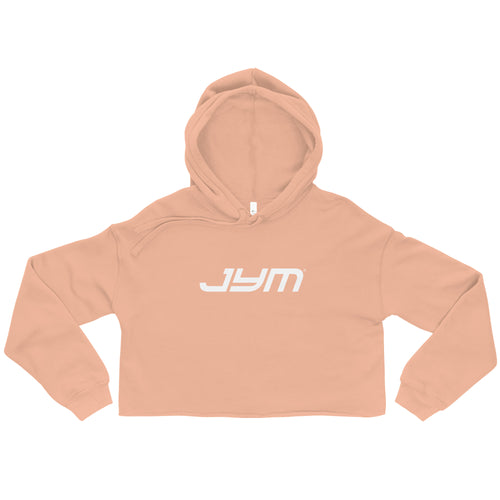 JYM Women's Cropped Logo Hoodie – Peach / S