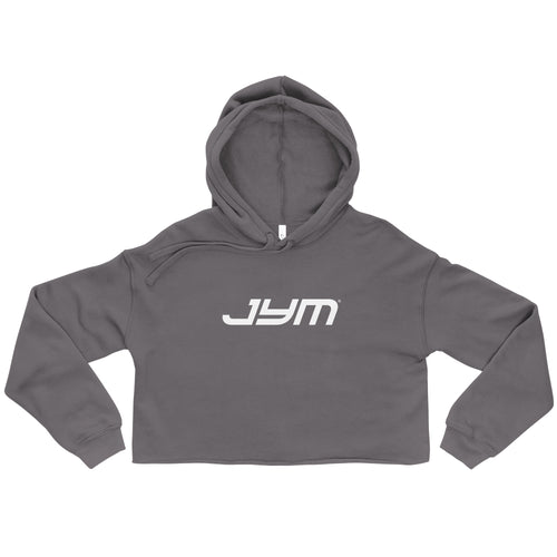 JYM Women's Cropped Logo Hoodie – Gray / S